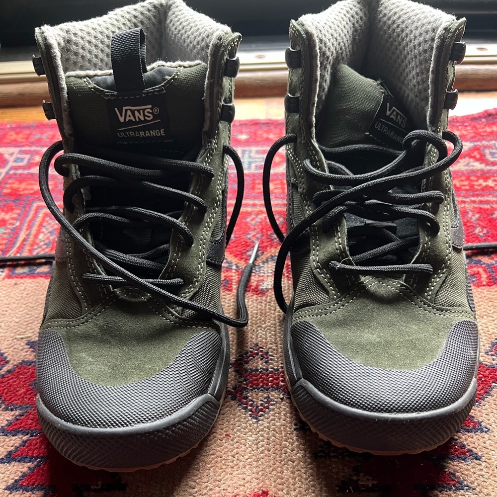 Vans Olive Green and Black Ultrarange Hiking Boots